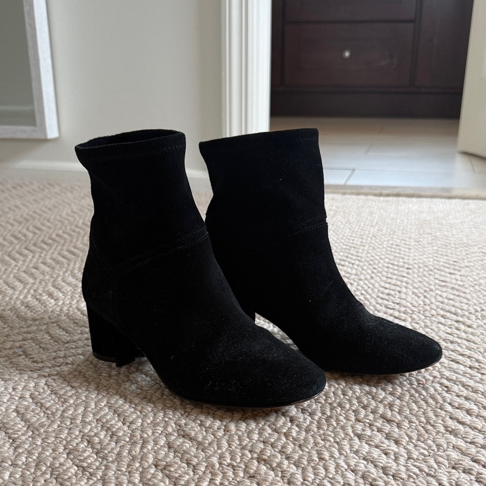 Coach Black Suede Ankle Boots